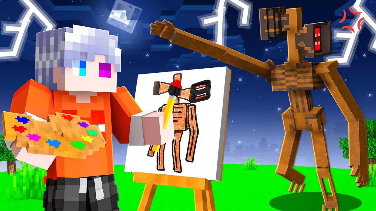 😨 Майнкрафт но РИСУЯ КОШМАРЫ ОНИ СТАНОВЯТСЯ ЖИВЫМИ!