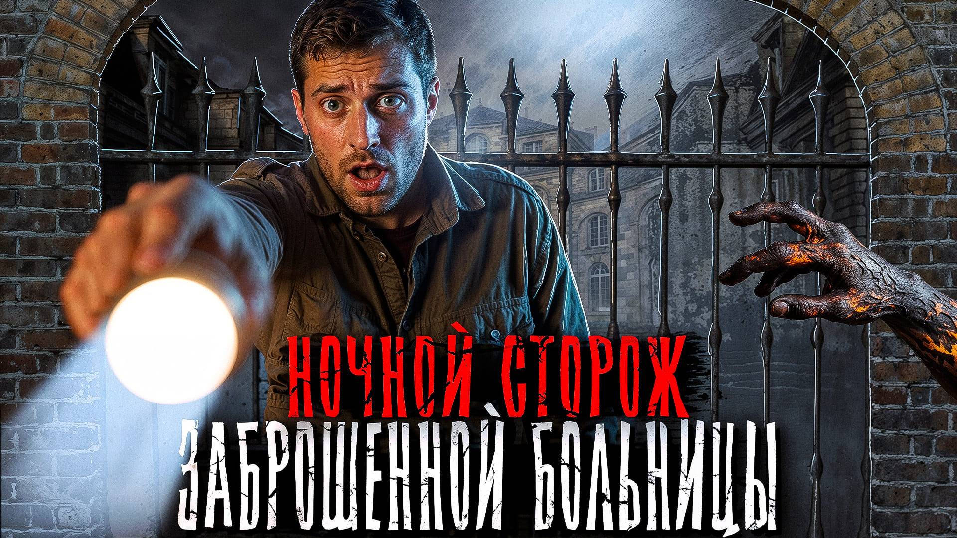 ЖУТКАЯ НОЧЬ ОХРАННИКА ЗАБРОШЕННОЙ БОЛЬНИЦЫ. Страшные истории на ночь