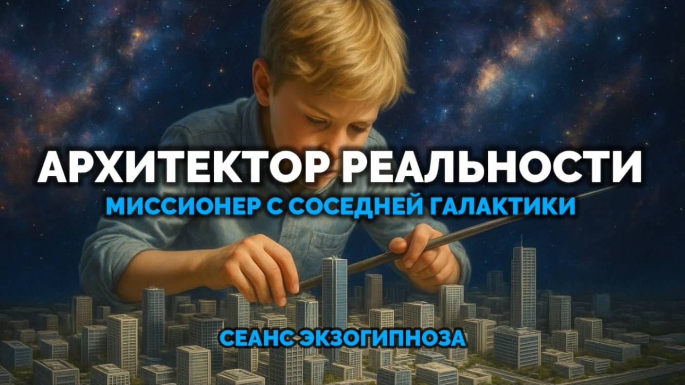 АРХИТЕКТОР РЕАЛЬНОСТИ: МИССИОНЕР С СОСЕДНЕЙ ГАЛАКТИКИ: СЕАНС ЭКЗОГИПНОЗА