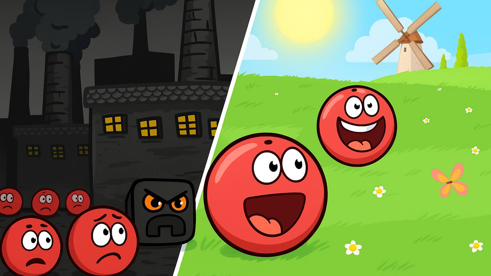 МУЛЬТИК про Красный Шарик! 🎮🔴 Уровень 1: ПЕРВОЕ ПРИКЛЮЧЕНИЕ!з з