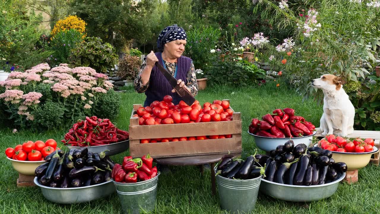 Деревенская Кухня | Баклажаны С Говядиной На Открытом Огне
