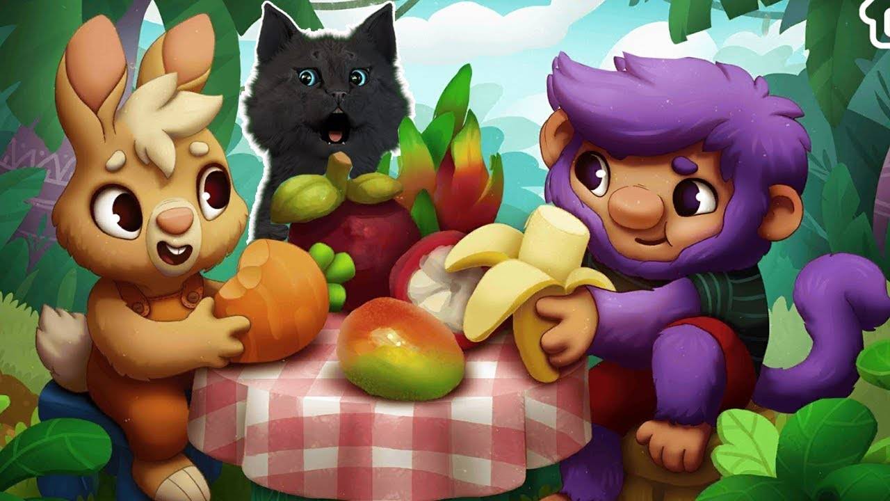 ЧИТАЕМ СКАЗКУ УРОК ДЛЯ ОБЕЗЬЯНКИ 🐱 С ГОВОРЯЩИМ СУПЕР КОТОМ ( ИГРА для ДЕТЕЙ ) ANDROID #175