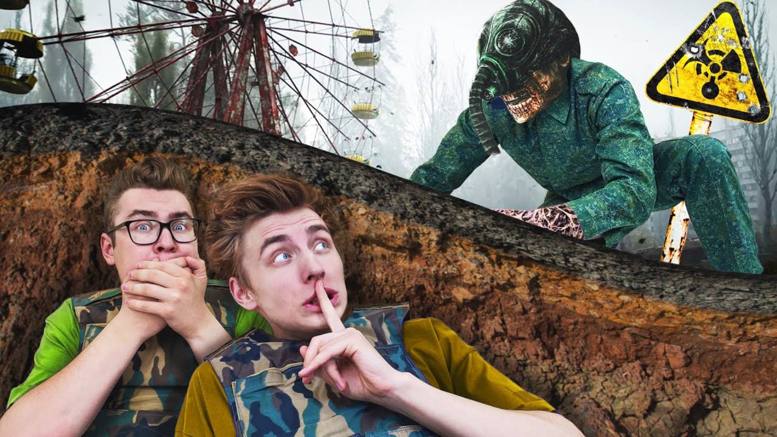 Страшный Бункер в ЧЕРНОБЫЛЕ !*Реальные МОНСТРЫ* А4