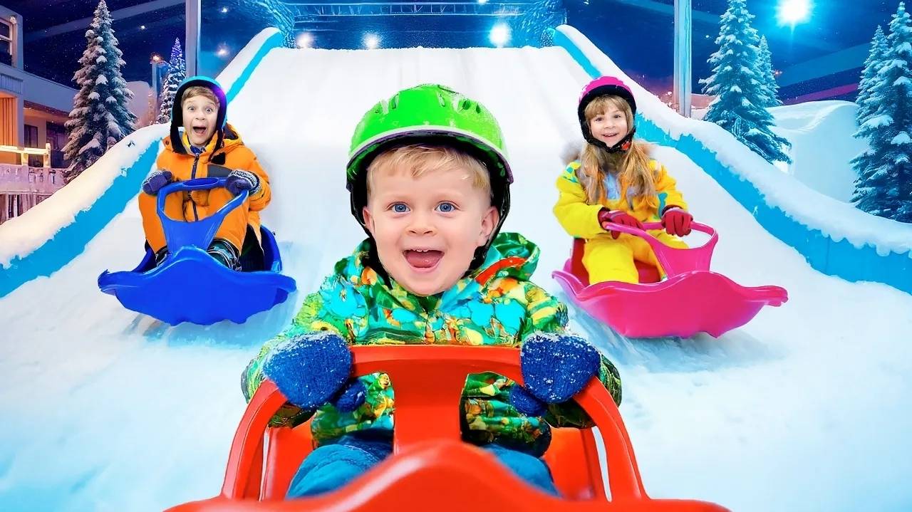 Приключения в SKI Dubai! Сборник семейных веселых поездок