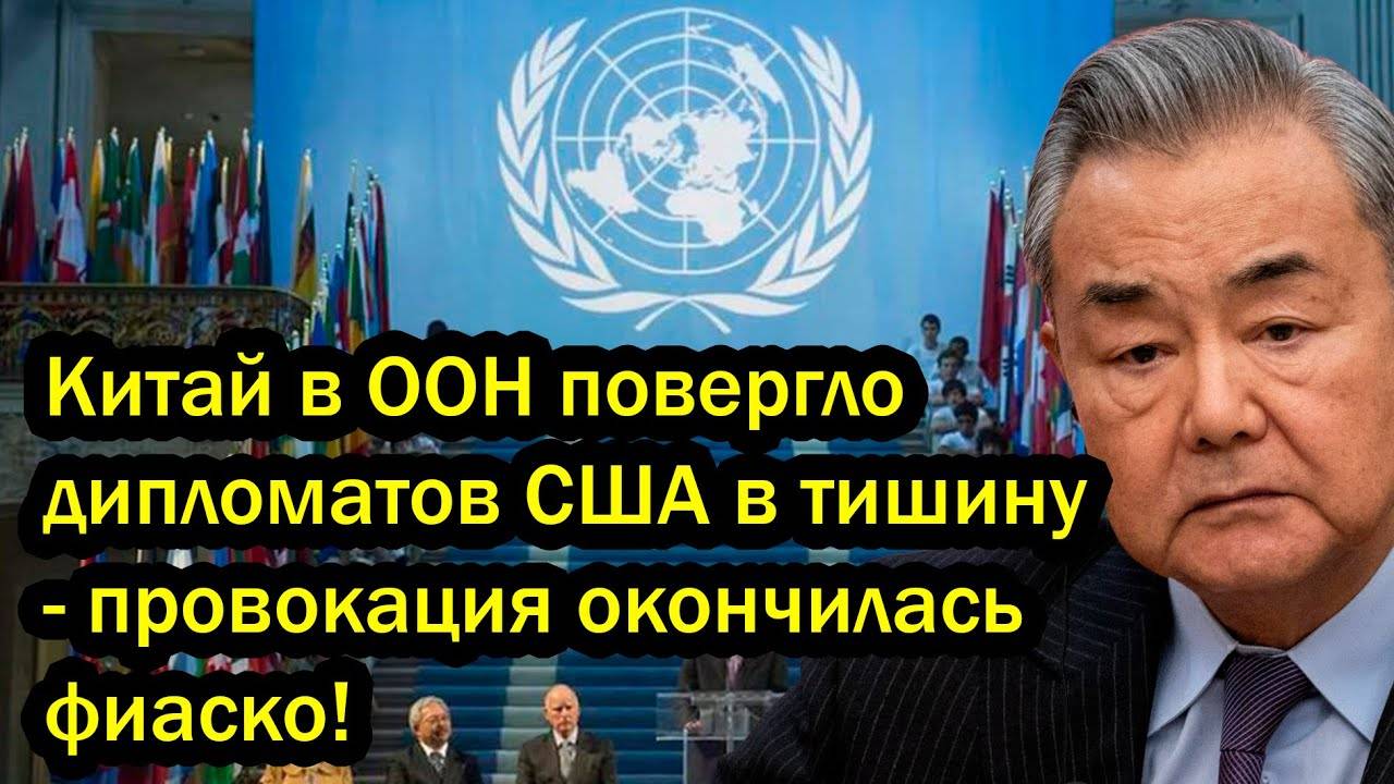 Китай в ООН повергло дипломатов США в тишину - провокация окончилась фиаско!