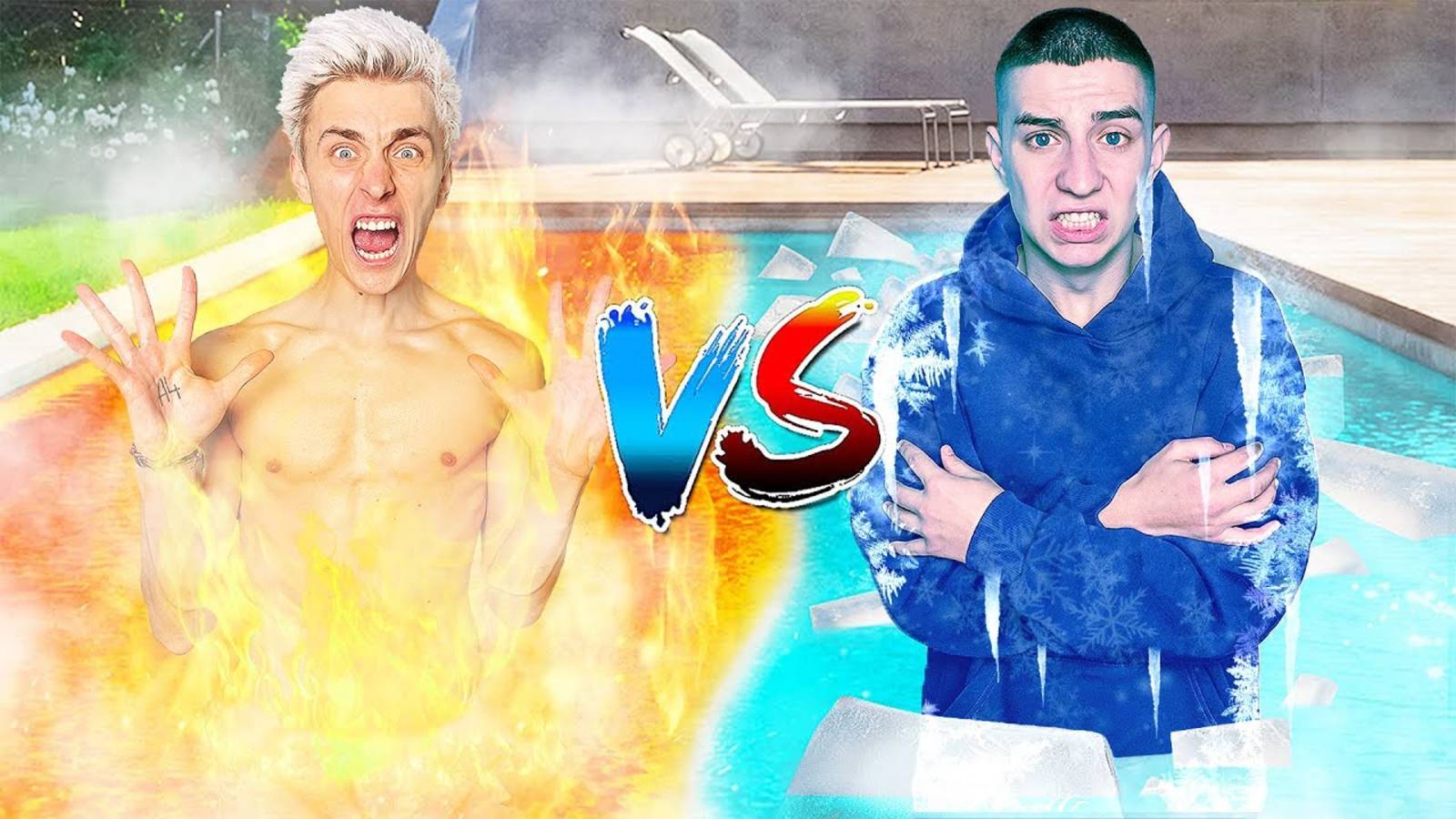 ГОРЯЧИЙ vs ХОЛОДНЫЙ Бассейн Челлендж ! А4