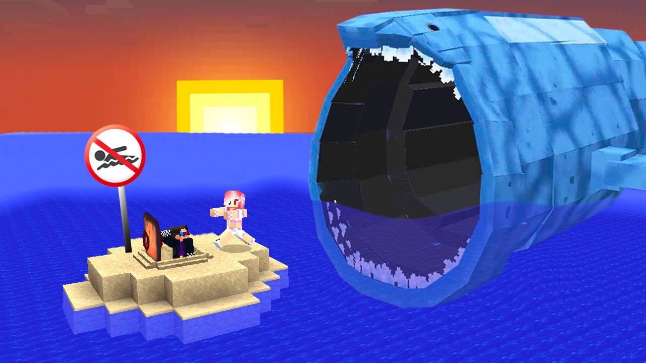 🐳ПОСТРОИЛИ БАЗУ И ВЫЖИЛИ ПРОТИВ БЛУПА В МАЙНКРАФТ! ШЕДИ И ЛЕСКА MINECRAFT