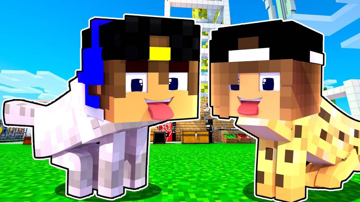 МЫ СТАЛИ ЖИВОТНЫМИ НА 24 ЧАСА в МАЙНКРАФТ ! НУБ И ПРО ВИДЕО ТРОЛЛИНГ MINECRAFT Евгенбро
