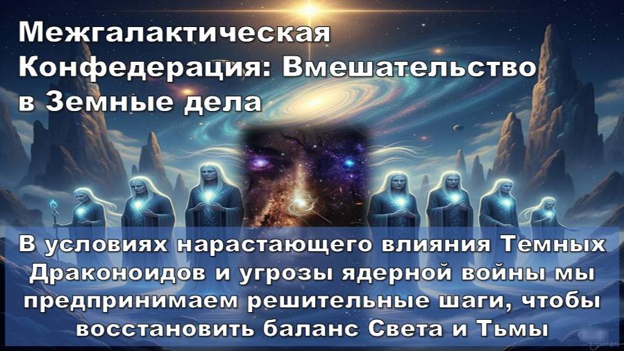 Межгалактическая Конфедерация: Вмешательство в Земные дела