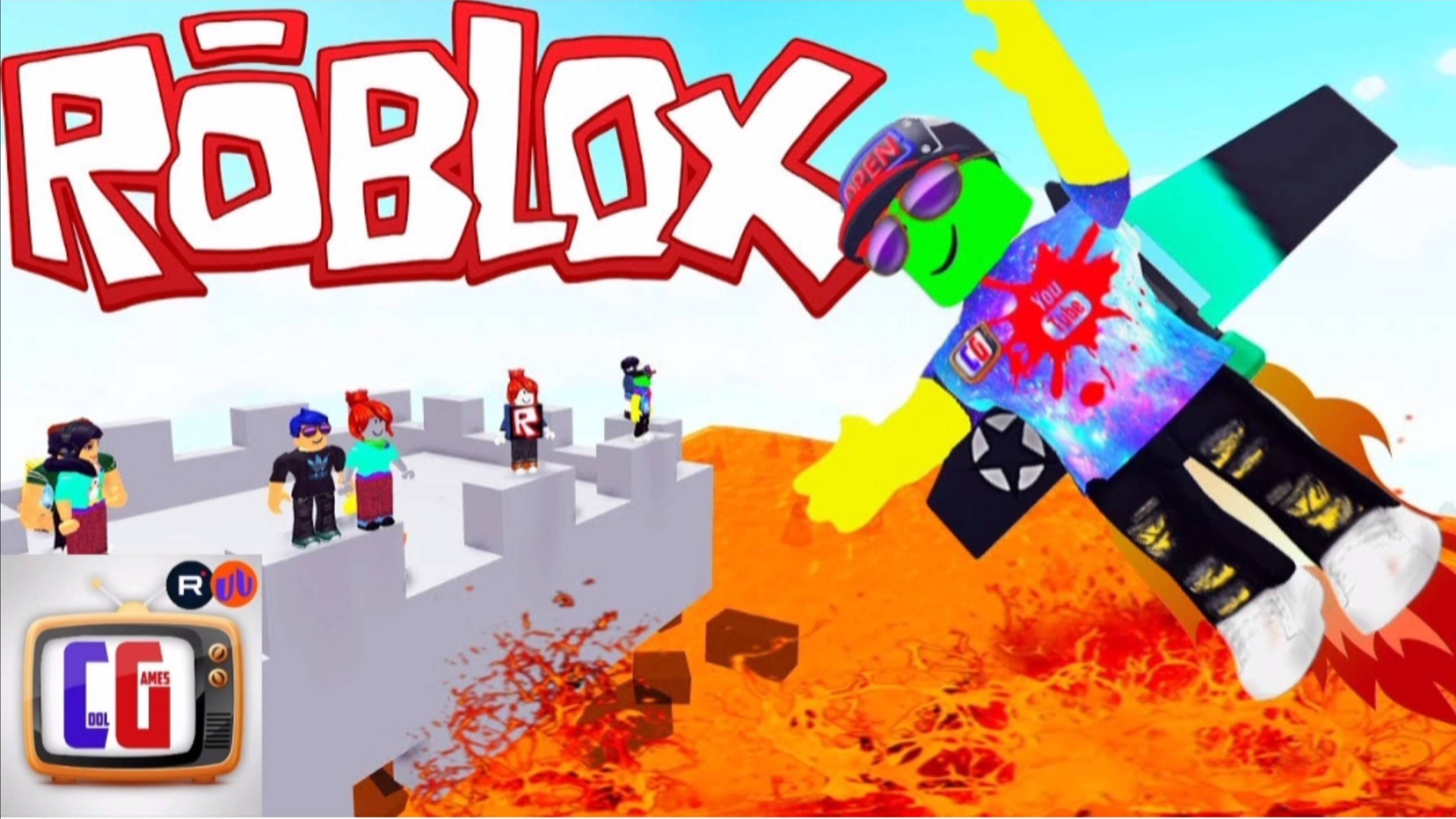ПОЛ ЭТО ЛАВА! Безумный ЧЕЛЛЕНДЖ в Роблокс Убегаю от лавы в игре Roblox The Floor Is LAVA