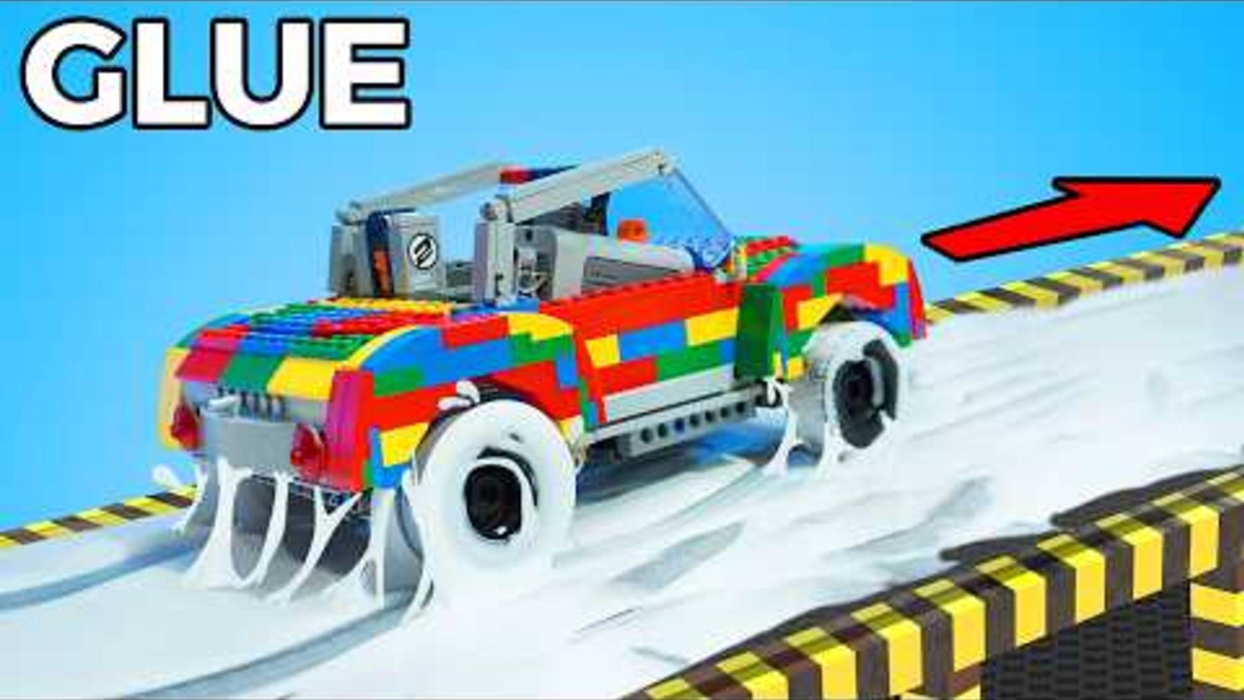 Тестируем машинки LEGO на скользких дорогах...