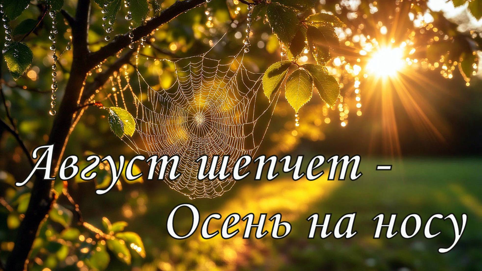 "Август шепчет - осень на носу."Слова Лидии Захарчук.