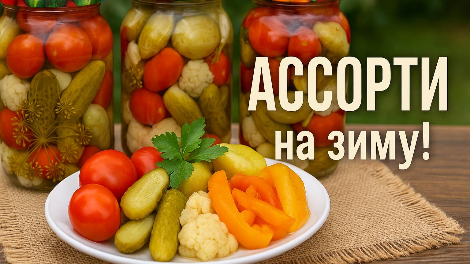 АССОРТИ с ВКУСНЕЙШИМ МАРИНАДОМ! Рассол ВЫПИВАЕМ ДО ПОСЛЕДНЕЙ КАПЛИ! Рецепт Ассорти на зиму!