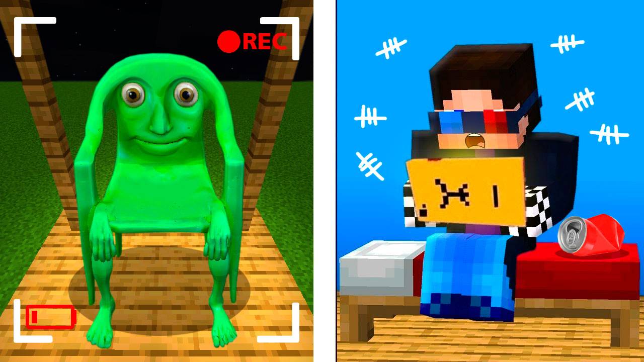 🪑Я ЗАСНЯЛ КАРКИР КЕРКИР НА СКРЫТЫЕ КАМЕРЫ В МАЙНКРАФТ! БРЕЙНРОТ MINECRAFT