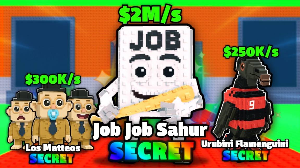 Укради Брейнрот Роблокс 🔥 НАЧАЛ С НУЛЯ НО У МЕНЯ НОВАЯ СЕКРЕТКА JOB JOB JOB SAHUR в Steal Brainrot!