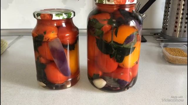 ВЫ ОБАЛДЕЕТЕ КАК ЭТО ВКУСНО! Помидоры на зиму с Базиликом!