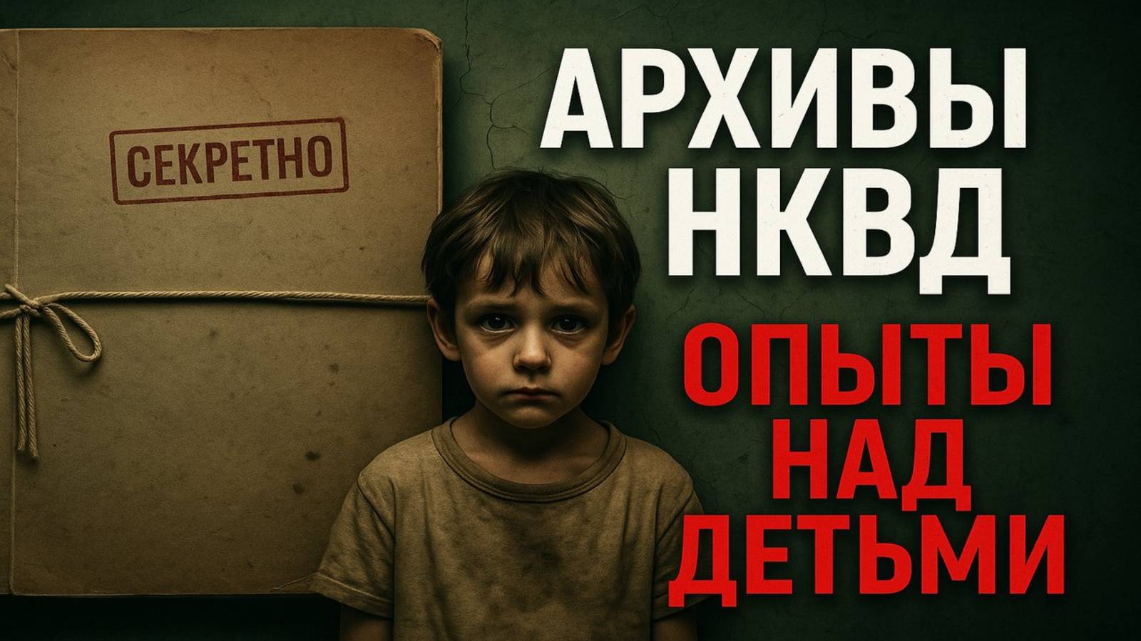 Архивы НКВД: Опыты над детьми. Закрытые коридоры, где бетон плачет и дом возвращается. Ужасы