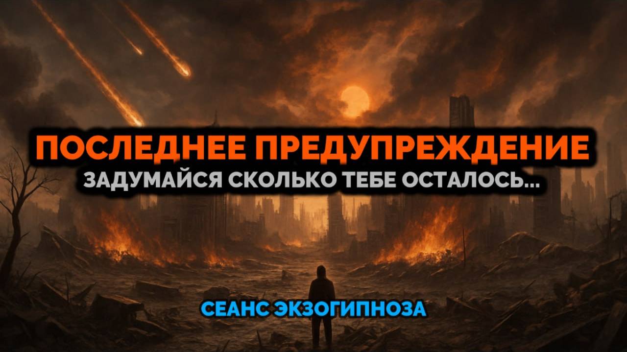 ПОСЛЕДНЕЕ ПРЕДУПРЕЖДЕНИЕ! ⚠️ ЗАДУМАЙСЯ СКОЛЬКО ТЕБЕ ОСТАЛОСЬ