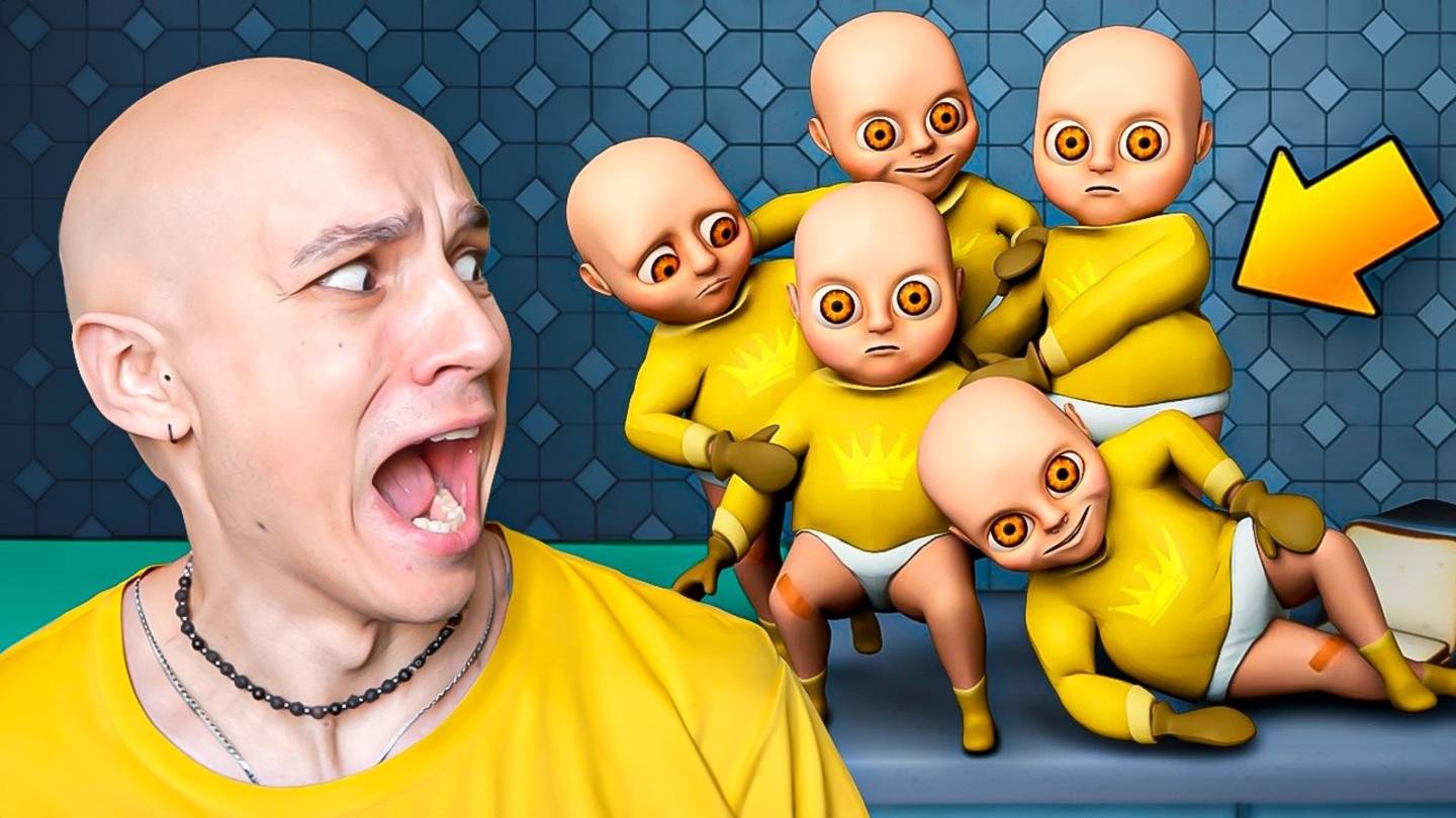 Я СТАЛ ЛЫСЫМ ПЛАКИ-ПЛАКИ!😭 ПОБЕГ ОТ МАЛЫША В ЖЕЛТОМ😱 [ОБНОВЛЕНИЕ] THE BABY IN YELLOW!