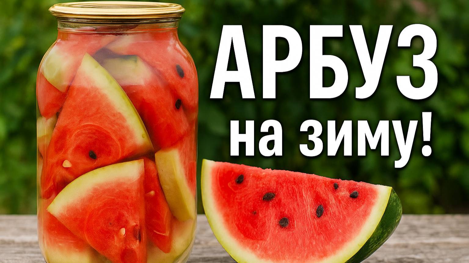 МАРИНОВАННЫЙ АРБУЗ на зиму! Рецепт консервированных арбузов в банках без уксуса и стерилизации!