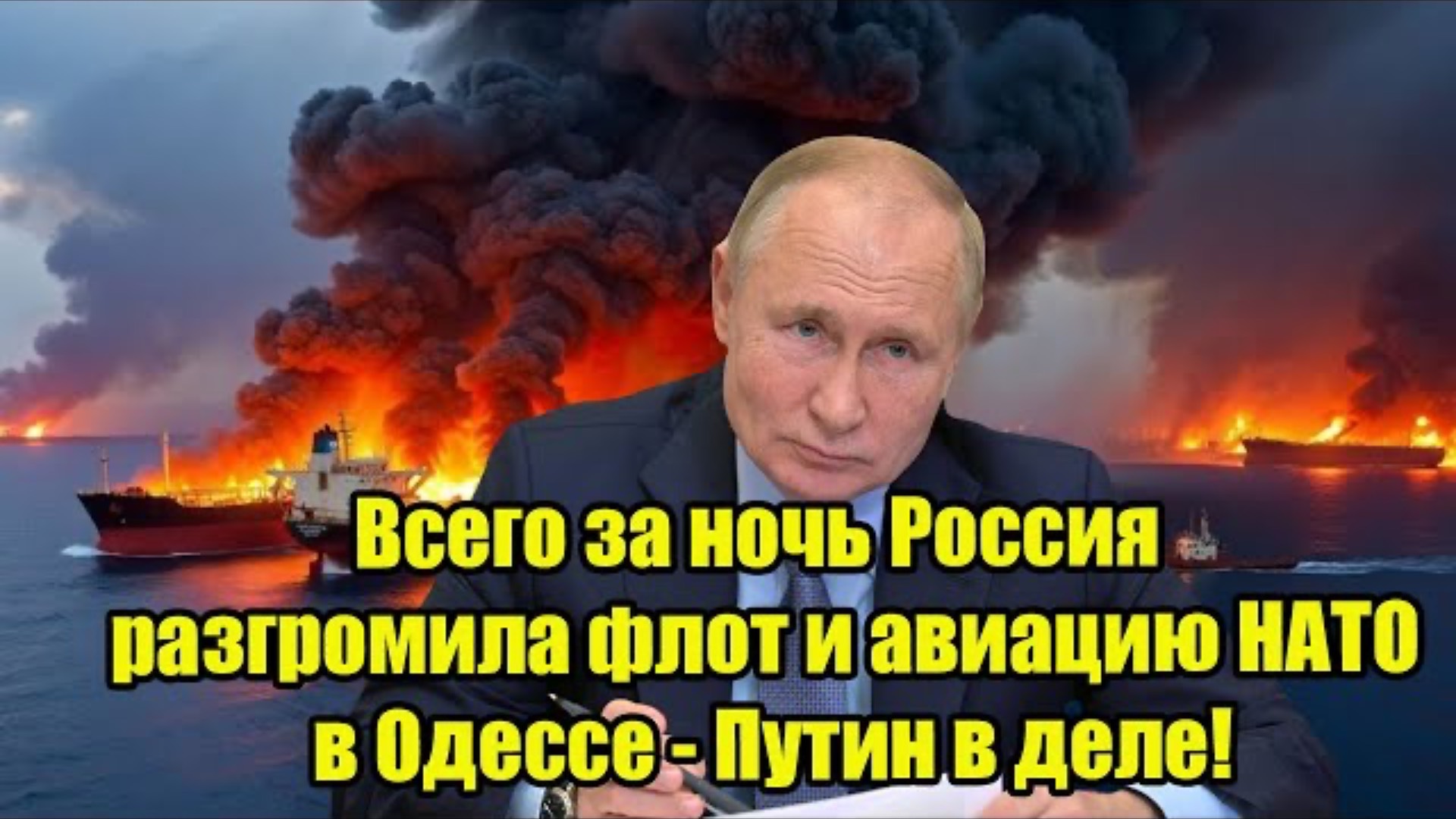 Всего за ночь Россия разгромила флот и авиацию НАТО в Одессе - Путин в деле!