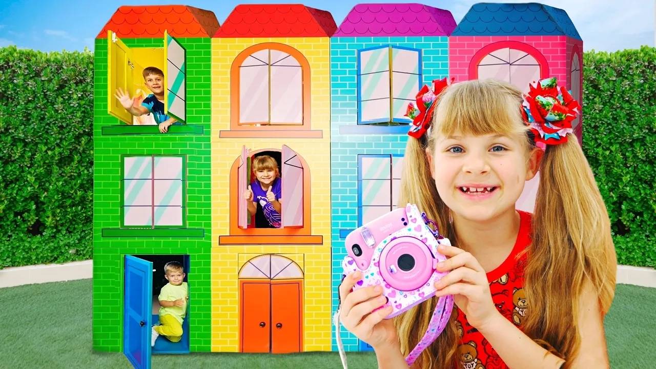 Диана Рома и Оливер исследуют разные Профессии Professions for kids