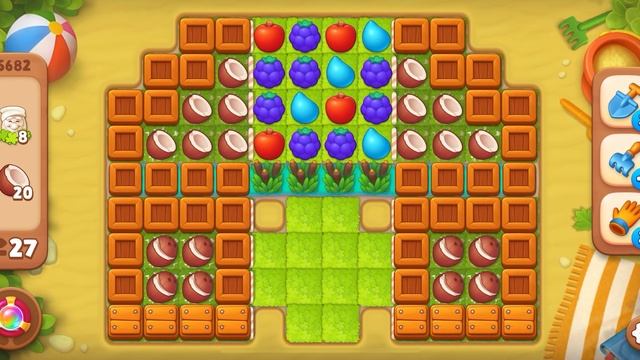 5681, 5682 и уровень-испытание Gardenscapes