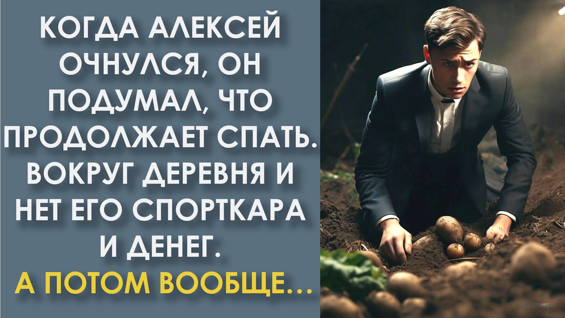 Когда Алексей очнулся, он подумал, что продолжает спать. Вокруг деревня и нет его спорткара и денег