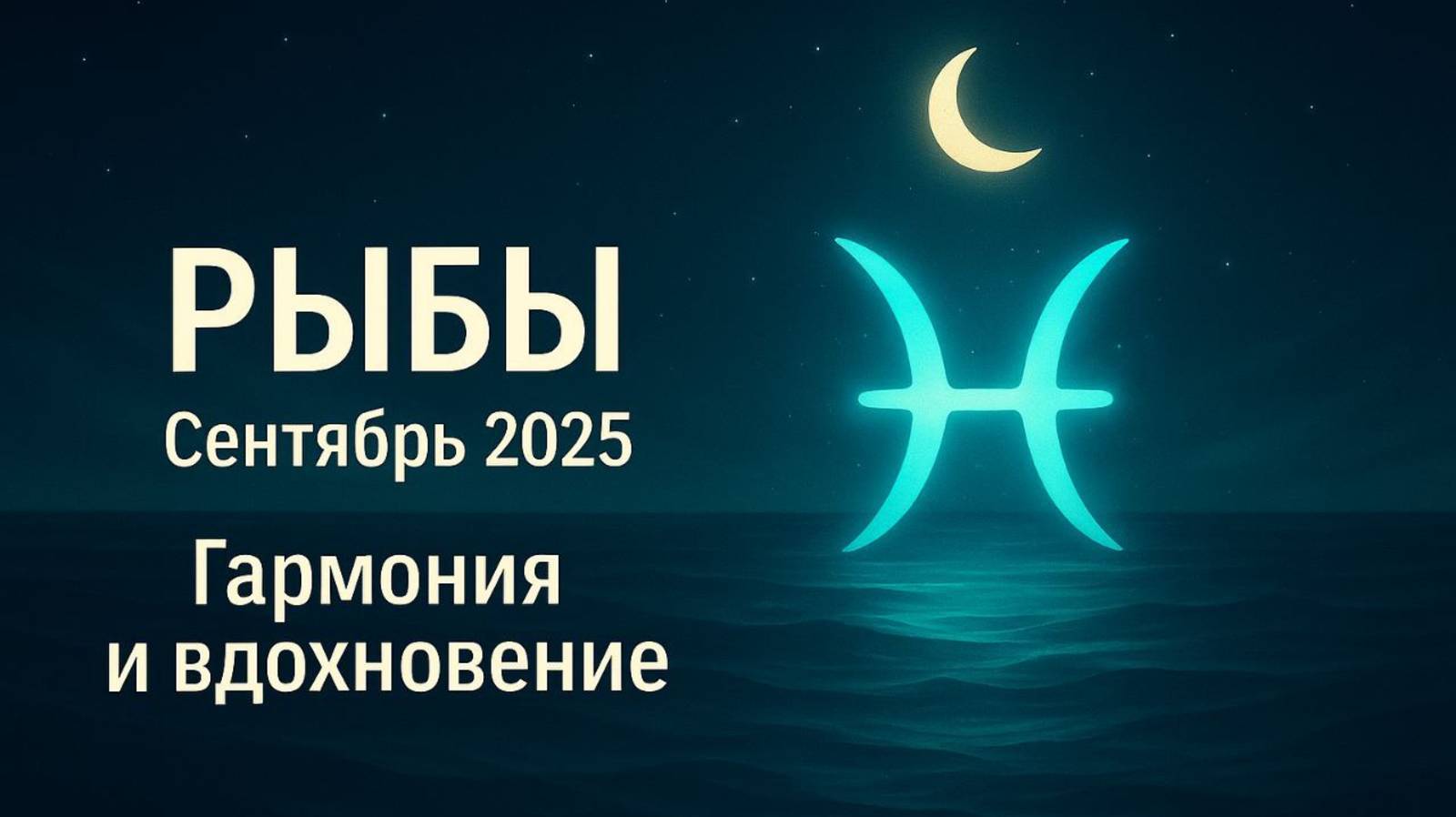 ♓ Рыбы — Гороскоп на сентябрь 2025 | Время гармонии и вдохновения ✨