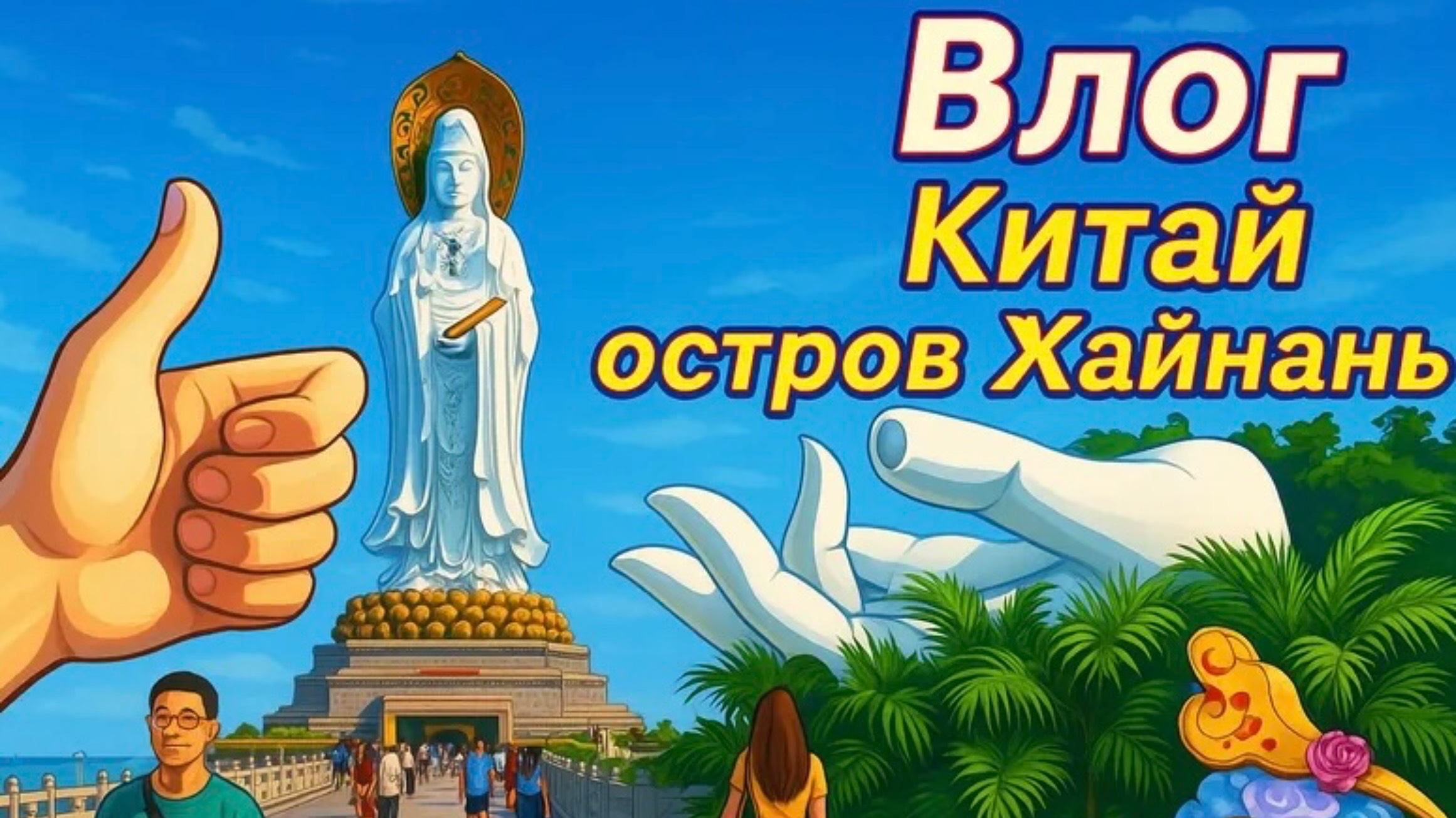 Остров Хайнань,Завтрак в отеле Баохонг,экскурсия,Богиня Гуанинь,парк наньшань, акклиматизация,пляж