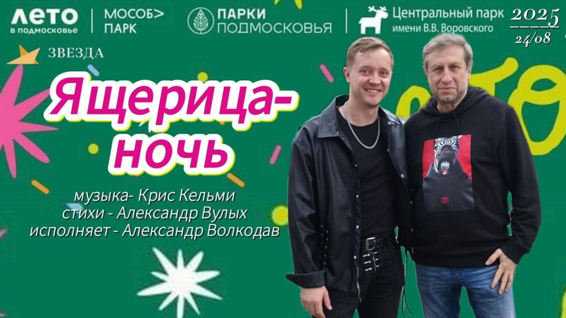 "Ящерица-ночь" (Крис Кельми, Александр Вулых) - исп.Александр Волкодав #нарофоминск 24/08/2025