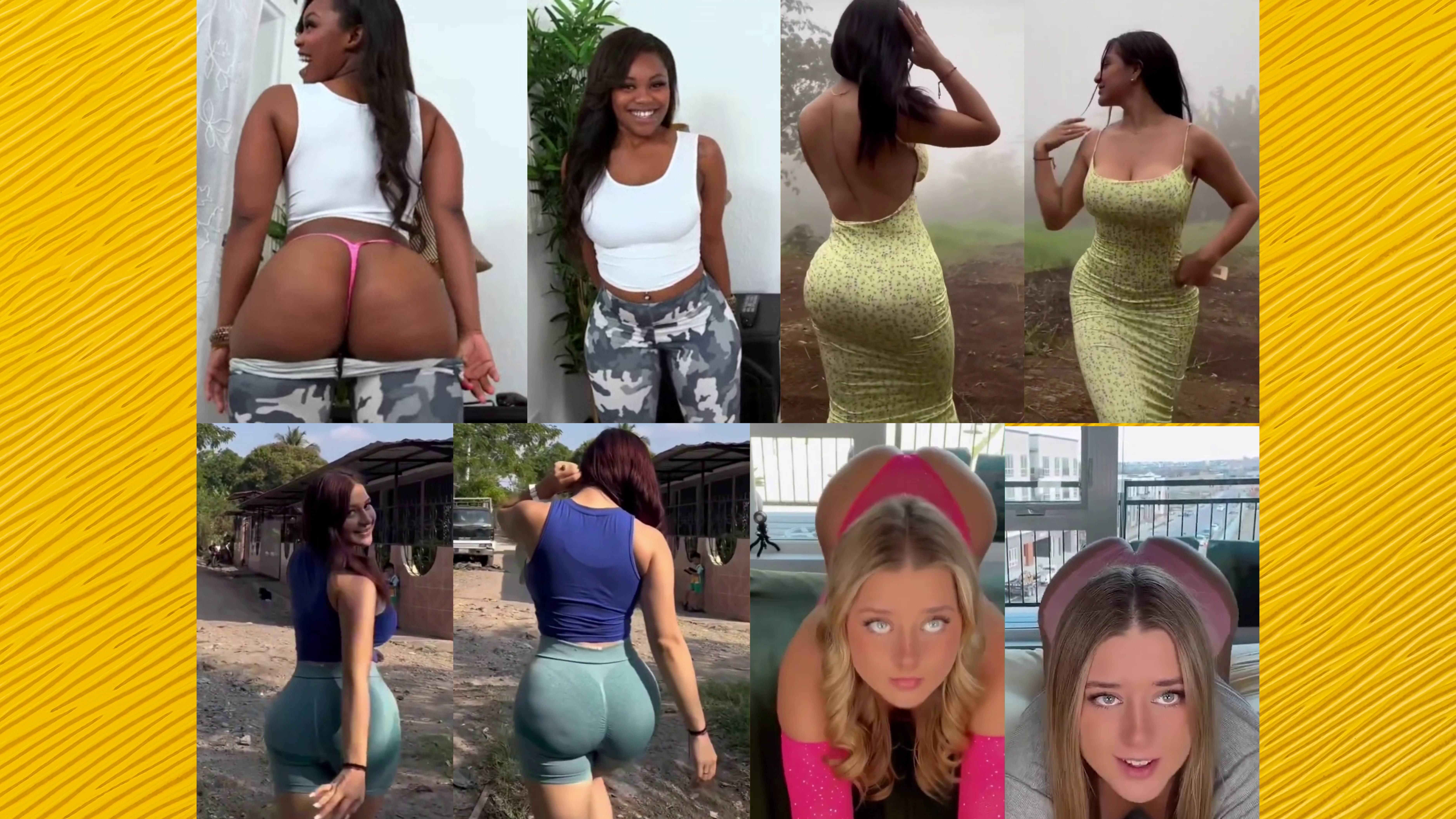 Ass compilation - Big bank tiktok challenge ❤️ClipchampGirls 2025