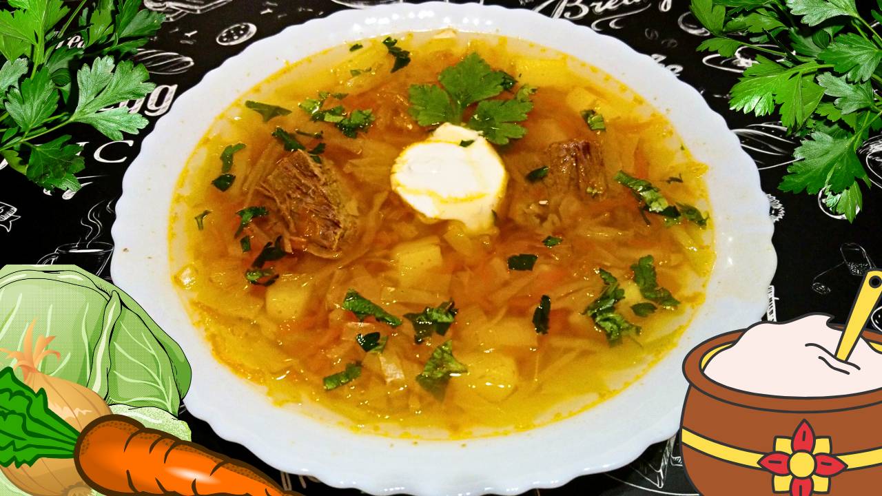 НАВАРИСТЫЕ ЩИ ИЗ СВЕЖЕЙ КАПУСТЫ С ГОВЯДИНОЙ / РЕЦЕПТ РУССКИХ ЩЕЙ / Вкусное и сытное первое блюдо