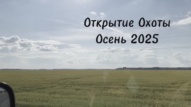 Открытие охоты. Осень 2025. Часть 1. Всё пошло не по плану, поиск места.