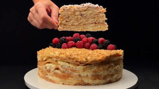 Фантастический торт «Наполеон»...🍰😋 Рецепт в описании ✍️