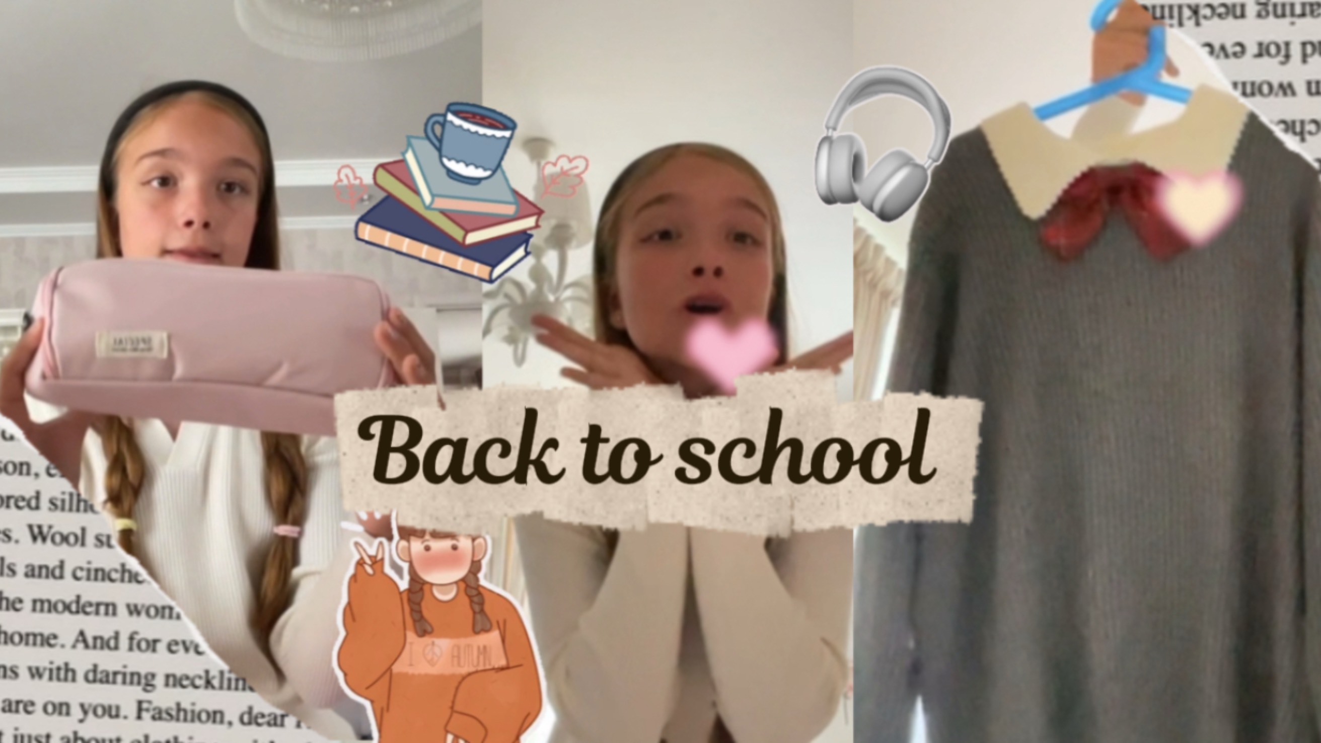 Back to school ✨📝 моя школьная канцелярия✨-и одежда ✨#влог#vlog