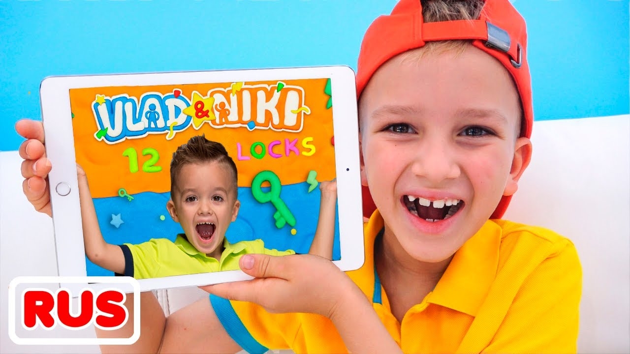 Влад и Ники. 12 Замков - новая игра! Веселое видео для детей!