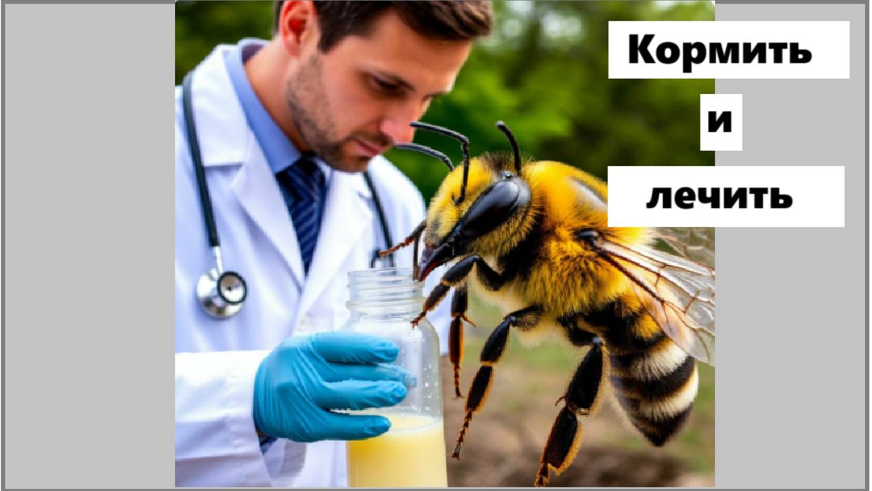Время кормить и лечить пчёл.
