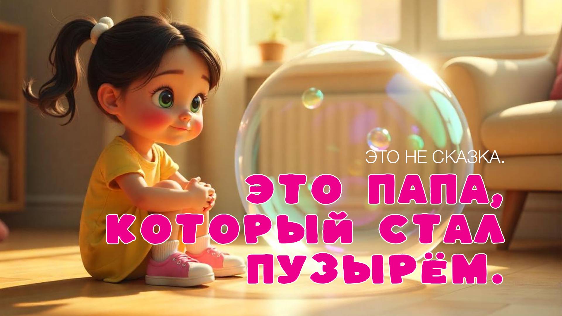 Это не сказка. Это папа, который стал пузырём. И спас вечер.