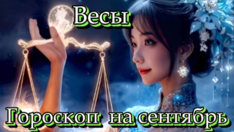 Весы! Гороскоп на сентябрь 2025 года!