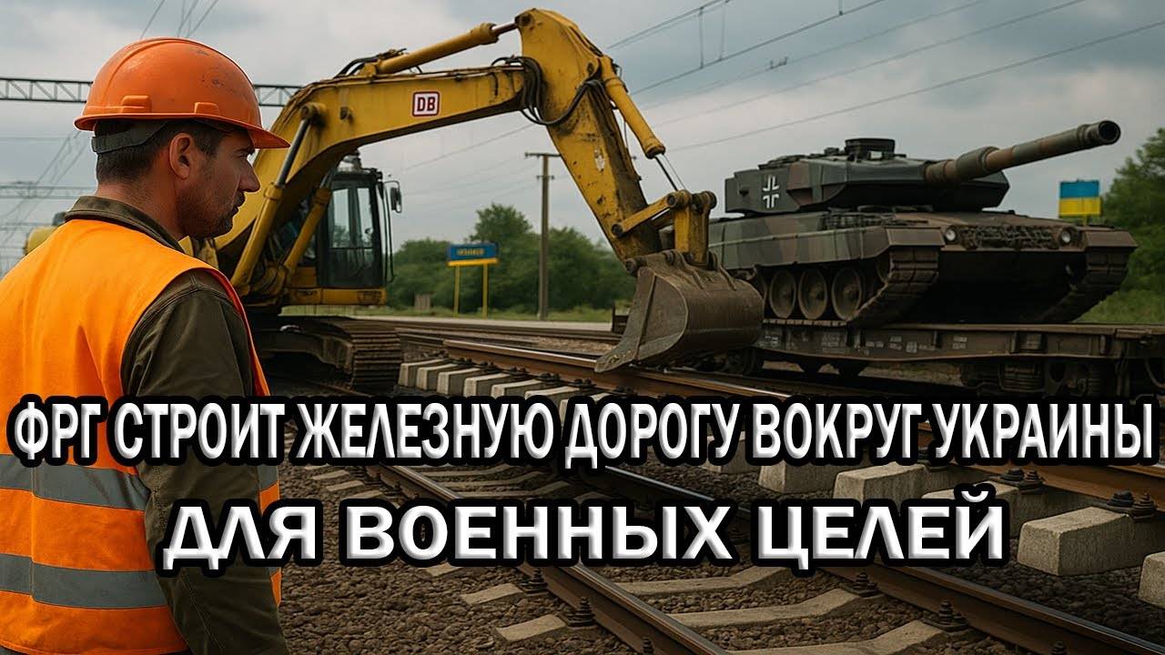 Срочно!ФРГ строит железную дорогу вглубь Украины для военных целей - Путин сказал какой будет ответ