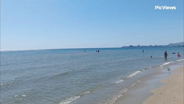 Анапа пляж Джемете сегодня 28 августа 2025. Море погода в Анапе сейчас Есть ли мазут на пляжах Анапы
