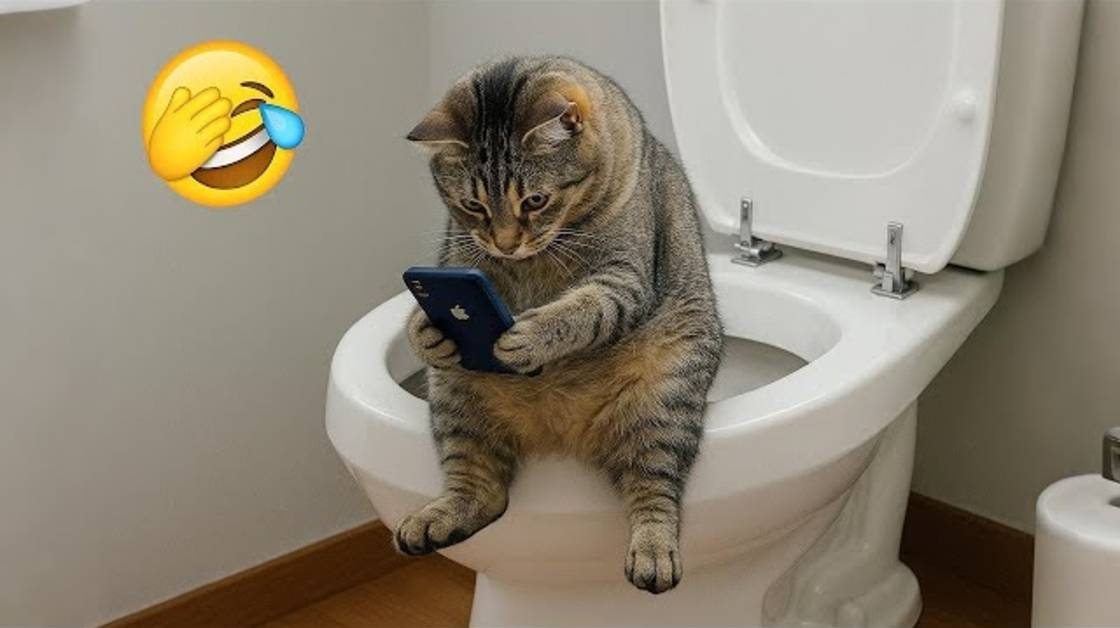 Новый самый смешной клип о кошках и собаках 2025 года😼🐶Попробуй не смеяться