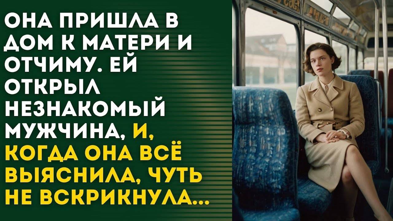 Она пришла в дом к матери, но там оказался незнакомец, и выяснилось неожиданные сведения - рассказ