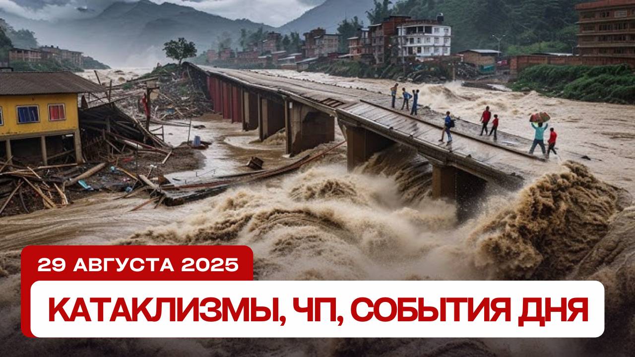 Катаклизмы сегодня 29.08.2025: наводнения в Китае и Саудовской Аравии, извержение в Японии!