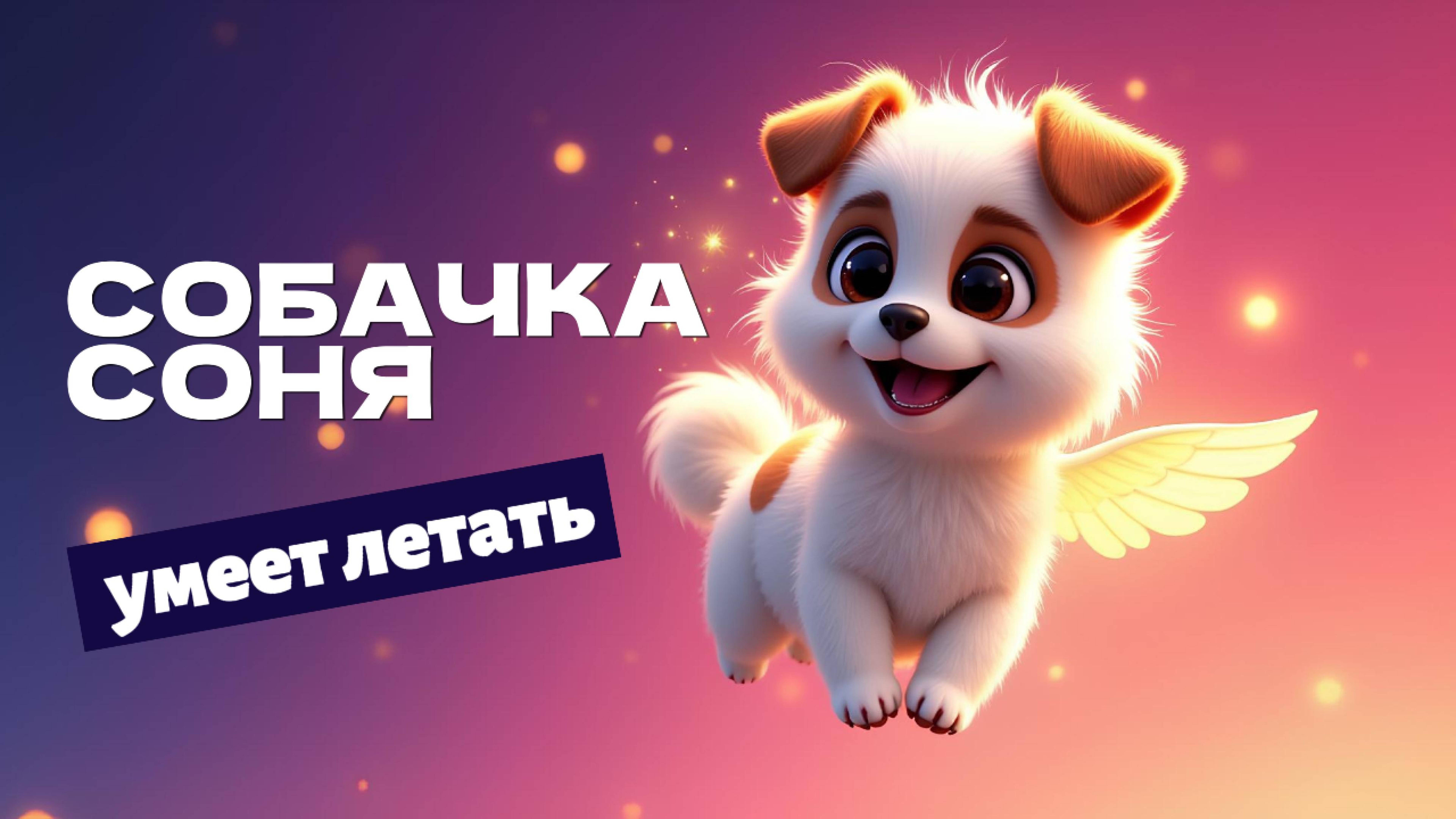 ✨🐶 Собачка Соня умеет летать 🪽🌥️ Мультфильм и песня для детей