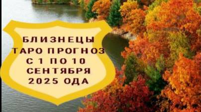 БЛИЗНЕЦЫ ТАРО ПРОГНОЗ С 1 ПО 10 СЕНТЯБРЯ 2025 ГОДА