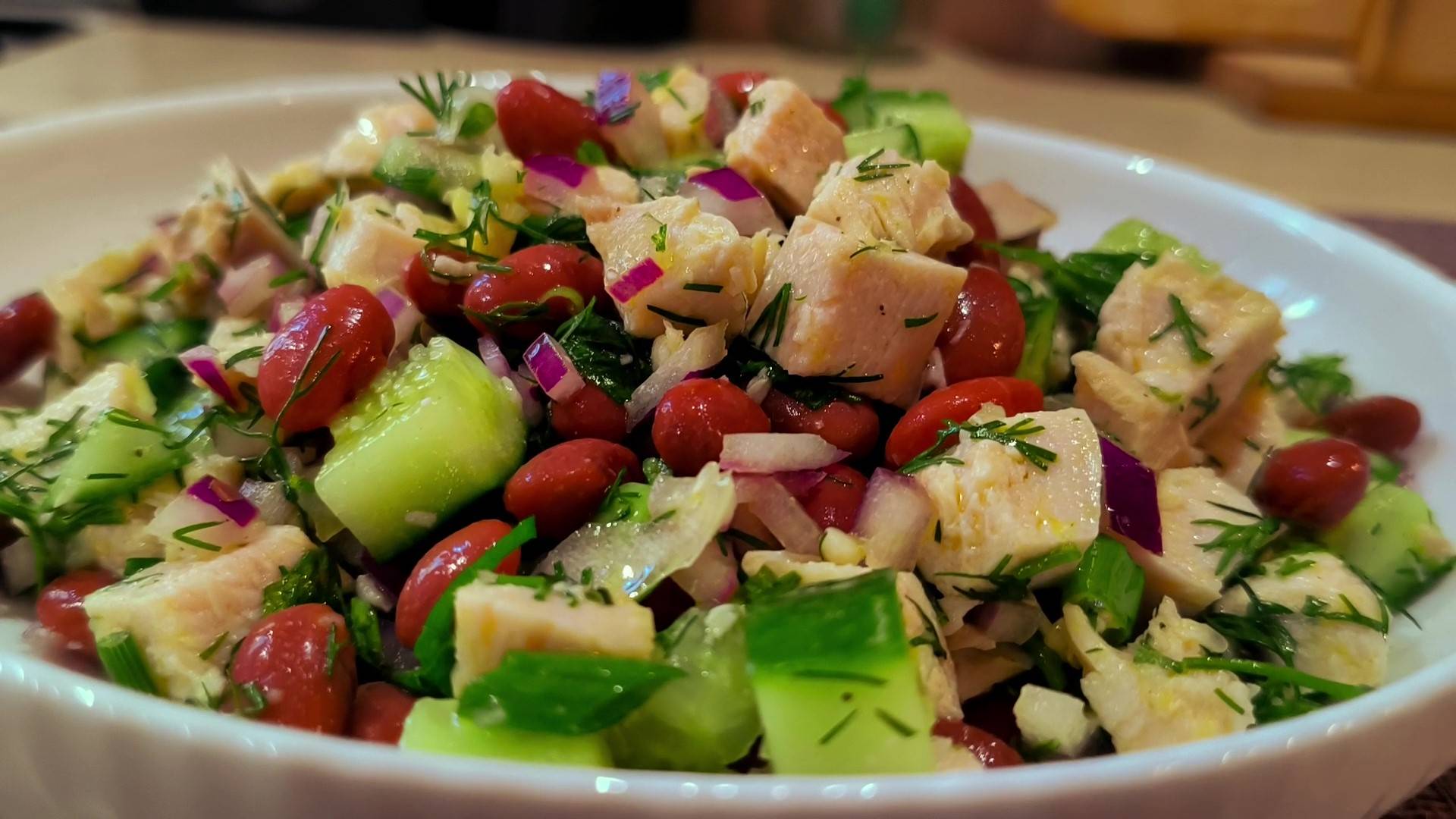 Салат, Простой и Вкусный Рецепт. Сразу 3 Варианта. Рецепты ПП с КБЖУ.