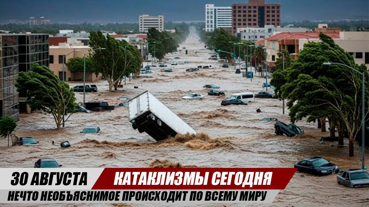 Новости Сегодня 30.08.25 ЧП, Катаклизмы, События Дня: Европа Шторм Индия Наводнение Пакистан Потоп
