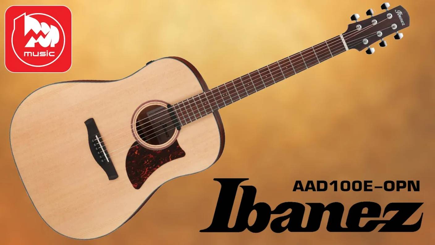 Электроакустическая гитара Ibanez AAD100E-OPN - корпус Гранд Дредноут